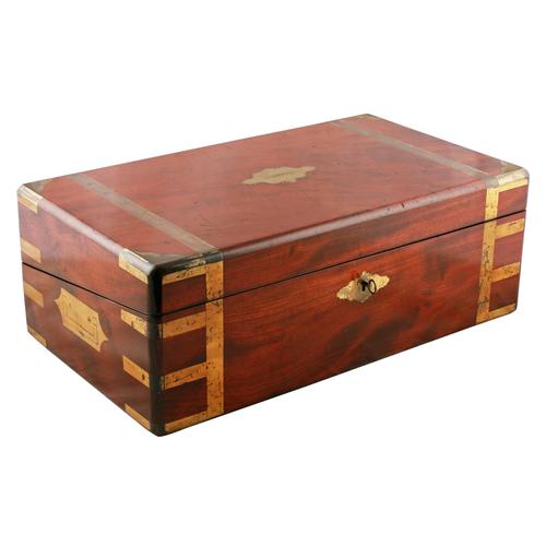 Campaign Style Mahogany Box Desk (1 of 9) Campaign Style Mahogany Box Desk (1 of 9)