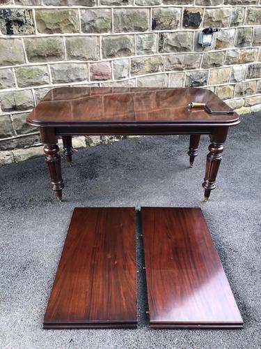 Antique Mahogany Wind Out Extending Dining Table (1 of 12)