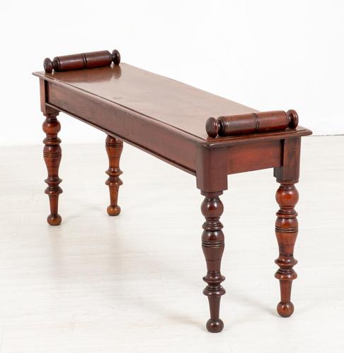 Pretty Victorian Mahogany Window Seat (1 of 8)