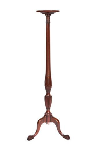 Edwardian Mahogany & Carved Torchere Stand (1 of 4) Edwardian Mahogany & Carved Torchere Stand (1 of 4)