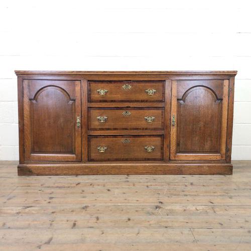 Antique Panelled Oak Dresser Base (1 of 10) Antique Panelled Oak Dresser Base (1 of 10)