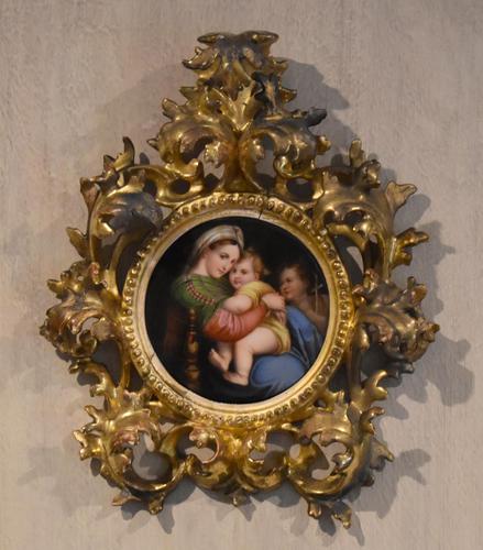 Porcelain Plaque in Original Giltwood Frame (1 of 6)