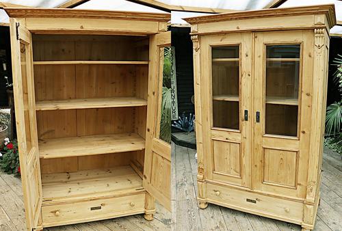Fabulous Old Pine 'Knock Down' Glazed Display Cabinet (1 of 10) Fabulous Old Pine 'Knock Down' Glazed Display Cabinet (1 of 10)