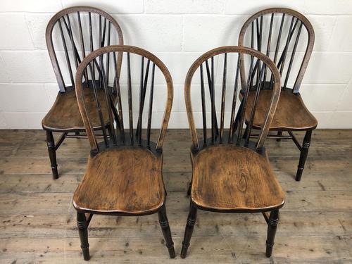 Set of Four 19th Century Ash and Elm Hoop Back Chairs (1 of 13) Set of Four 19th Century Ash and Elm Hoop Back Chairs (1 of 13)