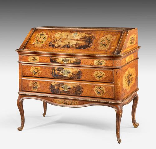Mid 18th Century Venetian Lacquered and Gilded Bureau (1 of 8) Mid 18th Century Venetian Lacquered and Gilded Bureau (1 of 8)