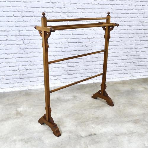 Victorian Mahogany Towel Rail (1 of 5) Victorian Mahogany Towel Rail (1 of 5)
