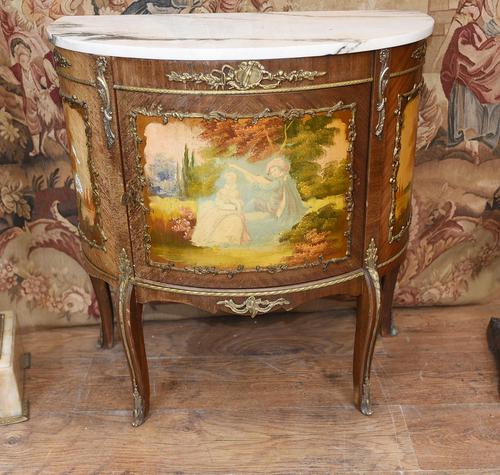 French Painted Commode Vernis Martin Antique Chest c.1920 (1 of 5)