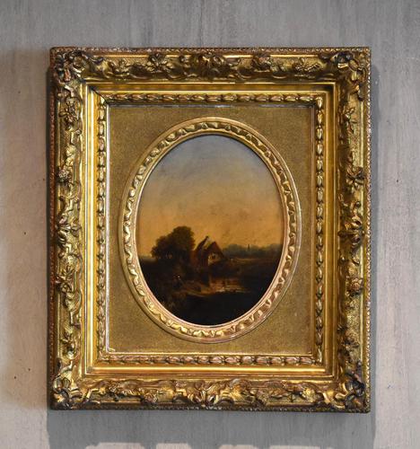 Fine Pastoral Landscape Oil Painting (1 of 7)