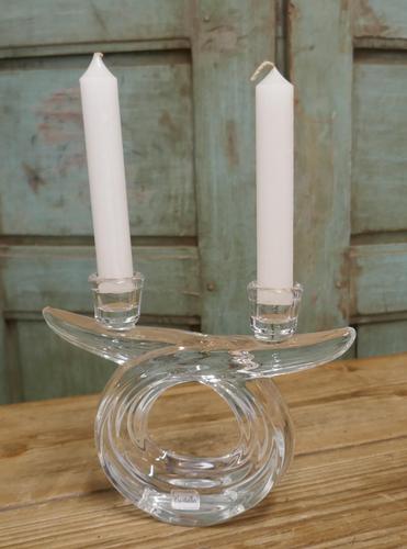 Pair of Art Deco Twin Crystal Candlesticks (1 of 5) Pair of Art Deco Twin Crystal Candlesticks (1 of 5)