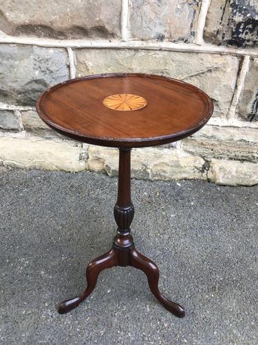 Antique Inlaid Mahogany Tripod Wine Table (1 of 4) Antique Inlaid Mahogany Tripod Wine Table (1 of 4)