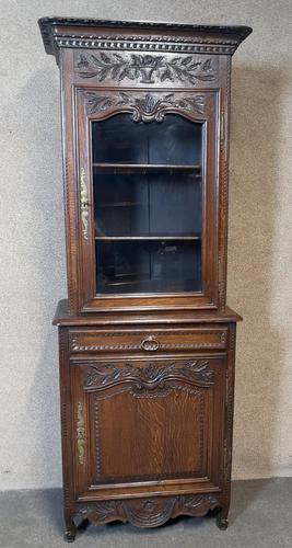 Antique French Carved Oak Bookcase (1 of 16)