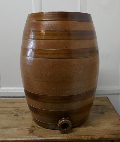 19th Century 20 Gallon Stoneware Whiskey Barrel (1 of 6) 19th Century 20 Gallon Stoneware Whiskey Barrel (1 of 6)