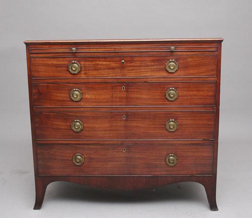 18th Century Georgian Mahogany Chest with Brushing Slide (1 of 11)