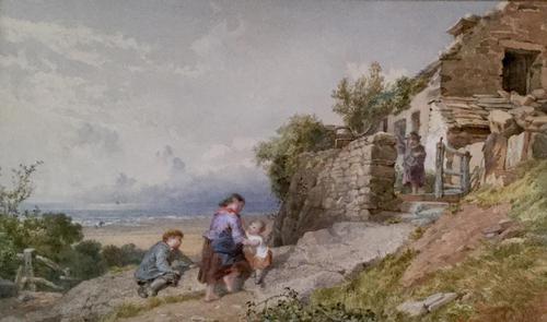 John Henry Mole Watercolour ‘Cottage by the sea’ (1 of 2) John Henry Mole Watercolour ‘Cottage by the sea’ (1 of 2)