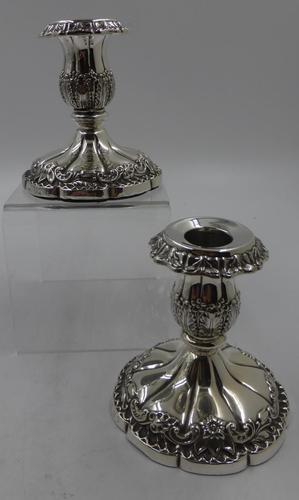 Pair of Antique Silver Candlesticks. Birmingham 1901 (1 of 5) Pair of Antique Silver Candlesticks. Birmingham 1901 (1 of 5)