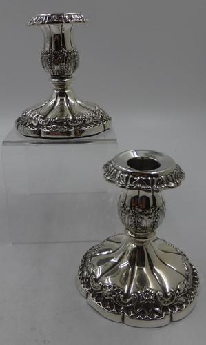 Pair of Antique Silver Candlesticks. Birmingham 1901 (1 of 5)