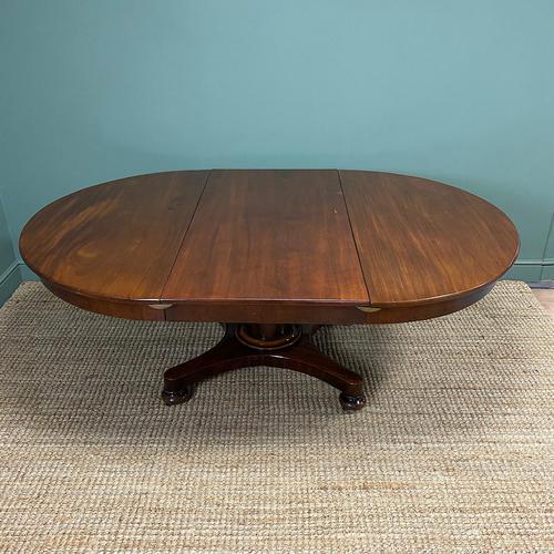 Antique Victorian Mahogany Pedestal Extending Dining Table (1 of 7)