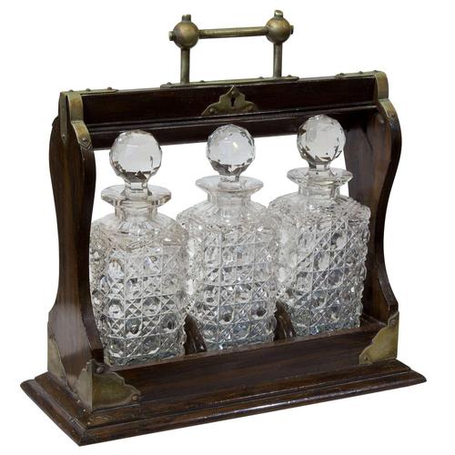 3 Bottle Tantalus c1910 (1 of 7) 3 Bottle Tantalus c1910 (1 of 7)