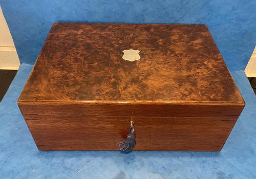 Victorian Mahogany Box With a Burr Walnut Top (1 of 12) Victorian Mahogany Box With a Burr Walnut Top (1 of 12)