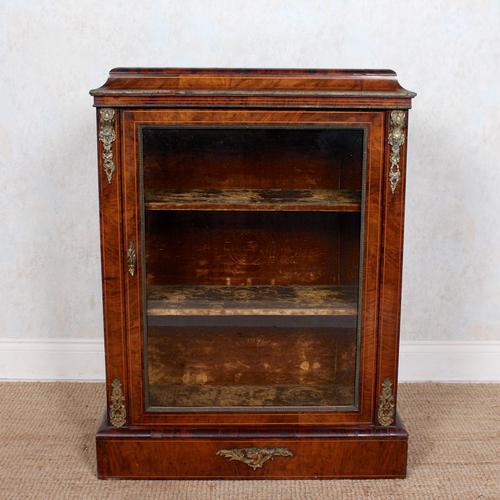 Pier Cabinet Inlaid Walnut 19th Century (1 of 13)