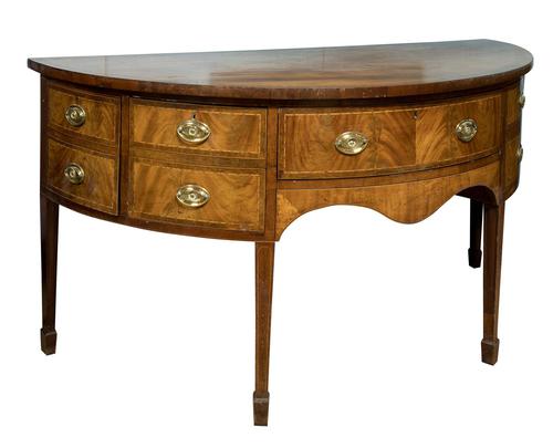 Early 19th Century Bow Front Mahogany Sideboard (1 of 6) Early 19th Century Bow Front Mahogany Sideboard (1 of 6)