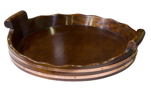 Mahogany Circular Tray (1 of 7) Mahogany Circular Tray (1 of 7)