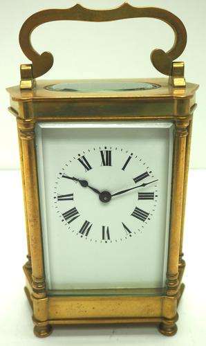 Rare & Unusual Cased Antique French 8-day Timepiece Carriage Clock c.1900 (1 of 10)