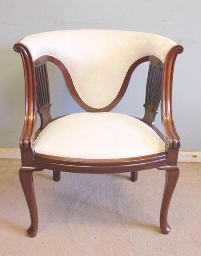 Antique Mahogany Occasional Armchair (1 of 7)