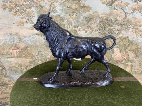 Bronze Sculpture of Bull Signed to the Base (1 of 5) Bronze Sculpture of Bull Signed to the Base (1 of 5)