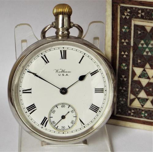 Antique Silver Waltham Bond Street Pocket Watch (1 of 5) Antique Silver Waltham Bond Street Pocket Watch (1 of 5)