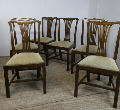 Set of 6 Oak Dining Chairs (1 of 1)