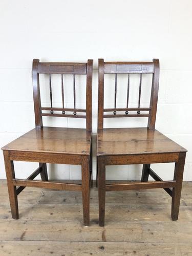 Pair of 19th Century Welsh Oak Farmhouse Chairs (1 of 11)