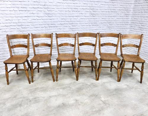 Set of 6 Windsor Farmhouse Kitchen Chairs (1 of 7) Set of 6 Windsor Farmhouse Kitchen Chairs (1 of 7)
