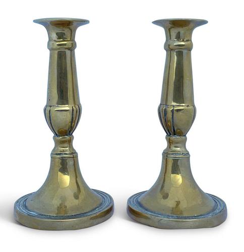 Late 18th Century Pair of George III Brass Candlesticks (1 of 3) Late 18th Century Pair of George III Brass Candlesticks (1 of 3)