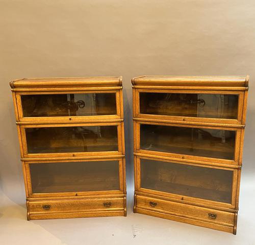 Pair of Globe Wernicke Oak Bookcases (1 of 16) Pair of Globe Wernicke Oak Bookcases (1 of 16)