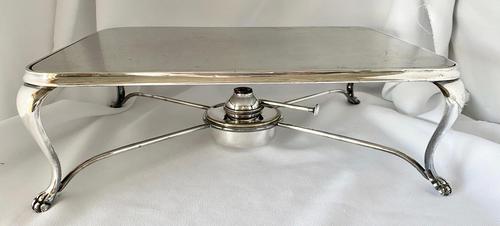 Edwardian Walker & Hall Silver Plated Hot Plate (1 of 10)