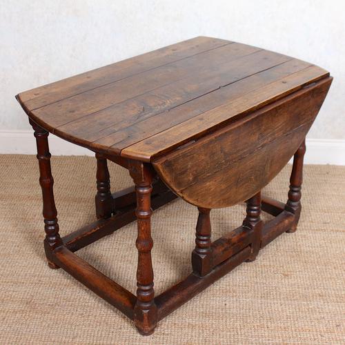 Oak Gateleg Dining Table 18th Century (1 of 12)