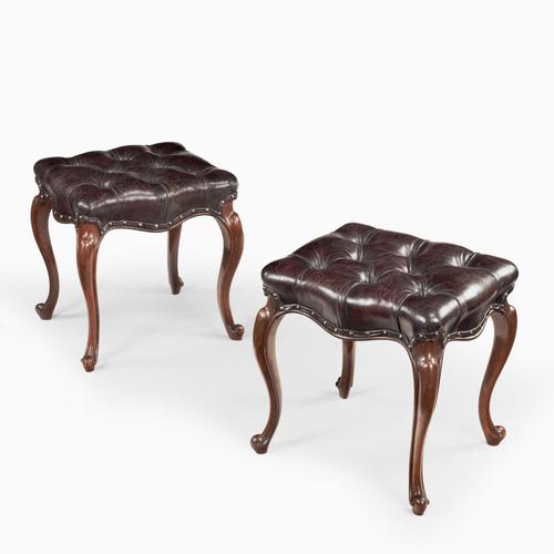 Pair of mid-Victorian Rosewood Stools (1 of 5)