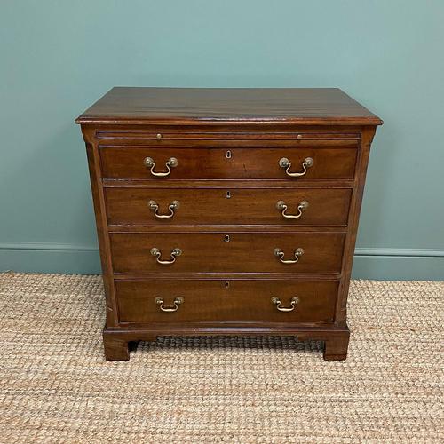 Unusual Small Edwardian Mahogany Antique Bachelors Chest (1 of 7)