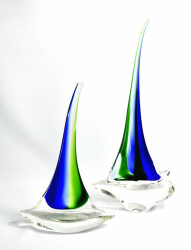 Two 20th Century Murano Sailing Boats (1 of 6) Two 20th Century Murano Sailing Boats (1 of 6)