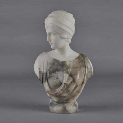 Italian Carved Alabaster Sculpture Signed by Pugi (1 of 9)