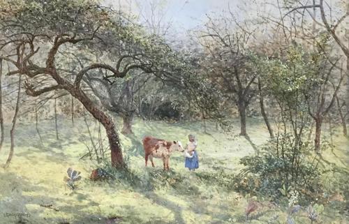 S.G.William Roscoe Watercolour ‘In the Orchard’ (1 of 2) S.G.William Roscoe Watercolour ‘In the Orchard’ (1 of 2)