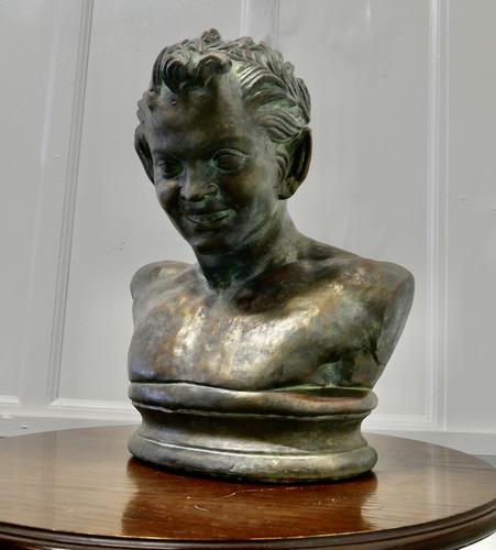 Bust of a Young Satyr in a Bronze Patina (1 of 7) Bust of a Young Satyr in a Bronze Patina (1 of 7)