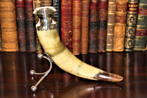 Fine & Decorative Horn & Silver Victorian Candlestick (1 of 7)