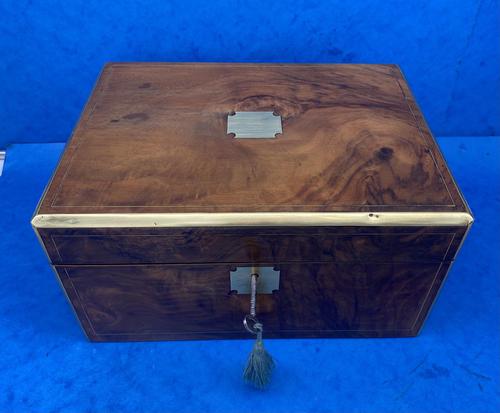 Victorian 1860 Walnut Writing Box (1 of 15)