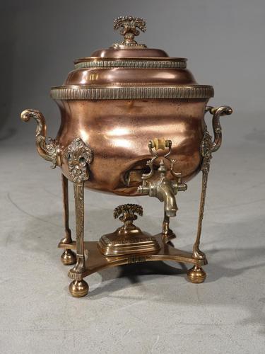 Handsome & Original Regency Period Copper Tea Urn (1 of 5)