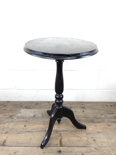 Antique Ebonised Wine Table with Oval Top (1 of 11)