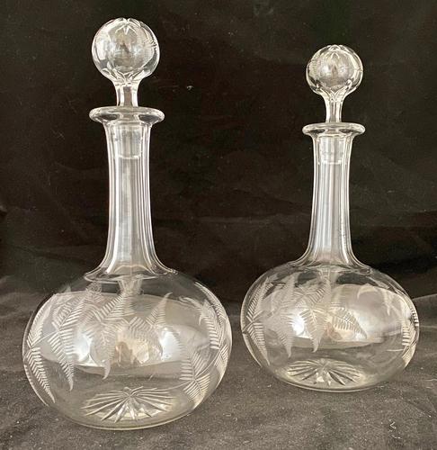 Pair of Late Victorian Decanters (1 of 6) Pair of Late Victorian Decanters (1 of 6)
