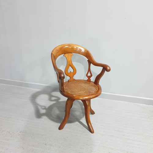Fine Mahogany Tilt & Turn Desk Chair (1 of 4) Fine Mahogany Tilt & Turn Desk Chair (1 of 4)