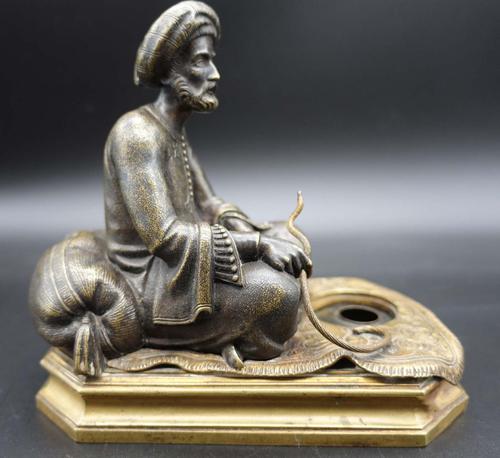 Well Modelled Late 19th Century Bronze of a Snake Charmer (1 of 5) Well Modelled Late 19th Century Bronze of a Snake Charmer (1 of 5)